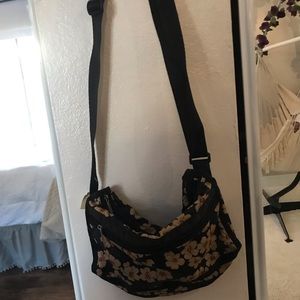 Floral satchel bag